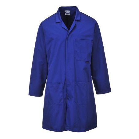 BLOUSE STANDARD POLY/COTON  Colour:Bleu Royal