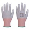 GANT LR13 ESD ENDUIT PU AU BOUT DES DOIGTS - PAQUET DE 12  Colour:Gris/Blanc