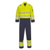 COMBINAISON HV MODAFLAME  Colour:Jaune/Marine