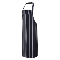 TABLIER À BAVETTE BUTCHER Colour:Marine/Blanc
