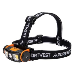 LAMPE FRONTALE USB À LED AVEC DÉTECTEUR DE MOUVEMENT Colour:Noir/Orange