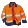 VESTE HI-VIS MADRID  Colour:Orange/Marine