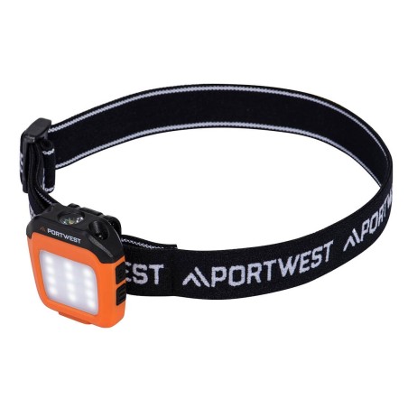 LAMPE DE CASQUETTE LED MULTIFONCTION RECHARGEABLE PAR USB Colour:Orange/Noir