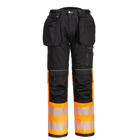 PANTALON HOLSTER PW3 HI-VIS CLASSE 1  Colour:Orange/Noir