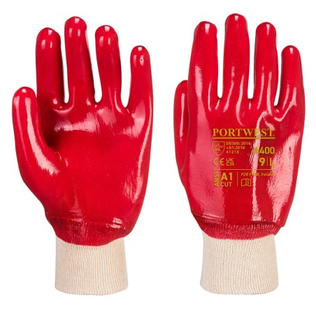 PVC POIGNET TRICOT  Colour:Rouge
