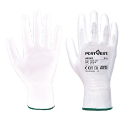 GANT PAUME EN PU (288 PAIRES)  Colour:Blanc