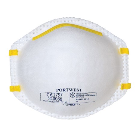 MASQUE POUSSIÈRES FFP1 (PAR 20) Colour:Blanc
