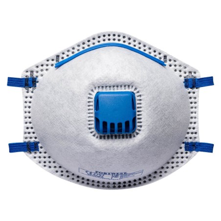 MASQUE FFP2 VALVE CHARBONS ACTIFS (PAR 10) Colour:Blanc