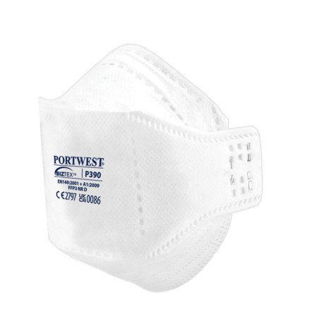 MASQUE PLAT PLIABLE EAGLE FFP3 DOLOMITE (PK20) Colour:Blanc